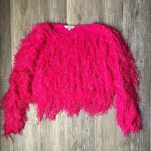Davi & Dani Shag Glitter Sweater